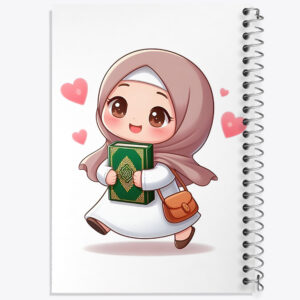 دفتر دخترانه با حجاب