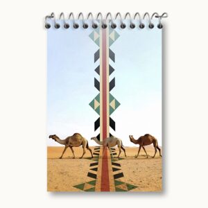 دفتر یادداشت شتر و بیابان