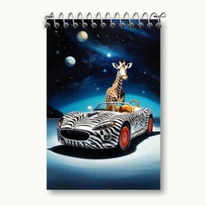 دفتر یادداشت زرافه انتزاعی