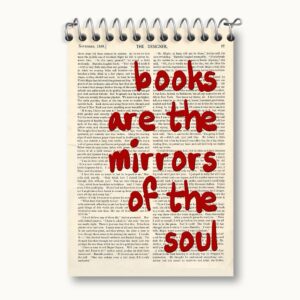 دفتر یادداشت Books Are The Mirrors Of The Soul