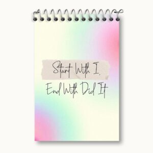 دفتر یادداشت Start With I End With Did It