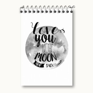 دفتر یادداشت Love You To The Moon