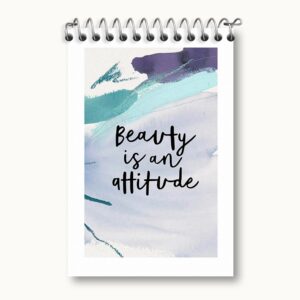 دفتر یادداشت Beauty Is An Attitude