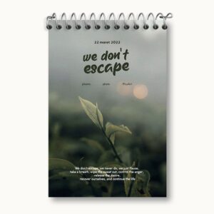 دفتر یادداشت We Don't Escape