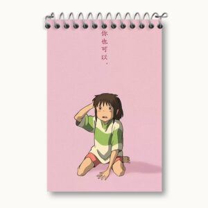 دفتر یادداشت انیمه شهر اشباح (Spirited Away)
