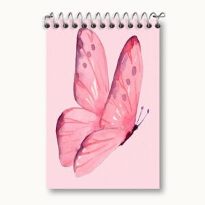 دفتر یادداشت پروانه صورتی