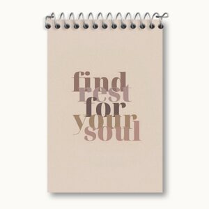 دفتر یادداشت Find Rest For Your Soul