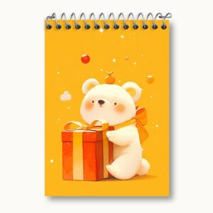 دفتر یادداشت خرس و جعبه هدیه