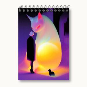 دفتر یادداشت گربه و دختر