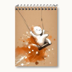 دفتر یادداشت گربه بامزه