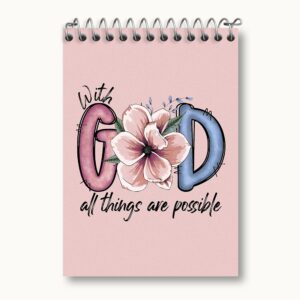 دفتر یادداشت With God All Things Are Possible