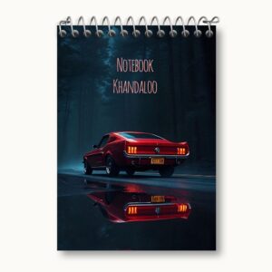 دفتر یادداشت ماشین اسپرت (Red Mustang)