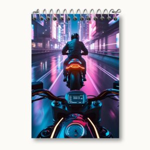 دفتر یادداشت موتور سیکلت مسابقه‌ای