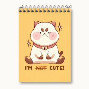 دفتر یادداشت I'm not cute! گربه