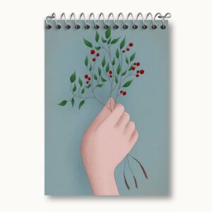 دفتر یادداشت دسته ی گل