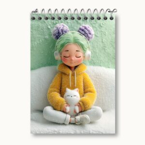 دفتر یادداشت دخترانه بامزه