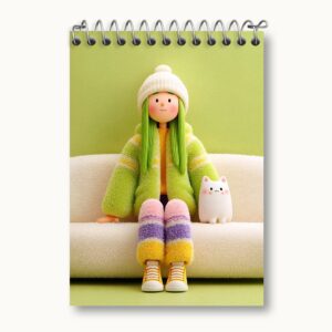 دفتر یادداشت دخترانه بامزه