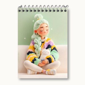 دفتر یادداشت دخترانه بامزه
