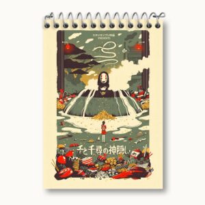 دفتر یادداشت انیمه شهر اشباح (Spirited Away)
