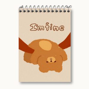 دفتر یادداشت خرس بامزه خسته