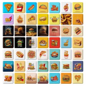 پیکسل مربعی فست فود و غذا