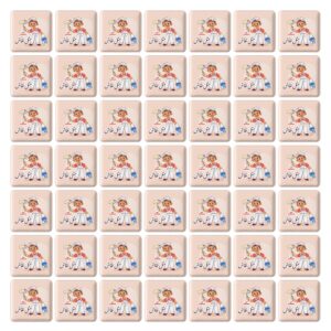 مگنت مربعی جشن الفبای کلاس اول تشدید مثل نقّاش