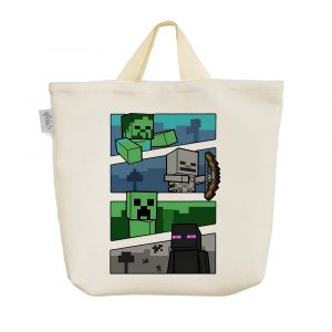 ساک خرید پارچه ای بازی ماینکرافت (Minecraft)