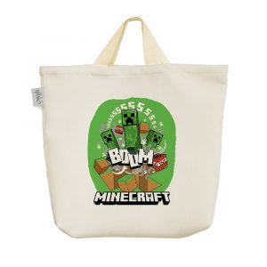 ساک خرید پارچه ای بازی ماینکرافت (Minecraft)
