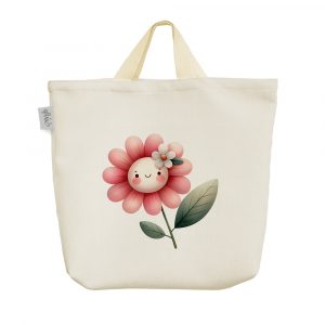 ساک خرید پارچه ای گل کیوت