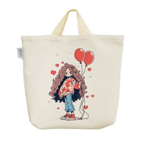 ساک خرید پارچه ای دخترانه بامزه