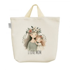 ساک خرید پارچه ای I Love Mom