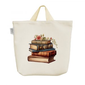 ساک خرید پارچه ای کتاب (Book)