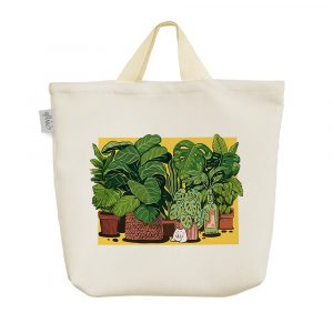ساک خرید پارچه ای گلدان گل