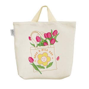 ساک خرید پارچه ای کیف گل
