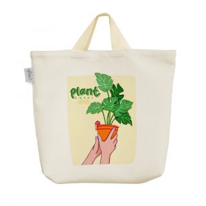 ساک خرید پارچه ای گلدان گل