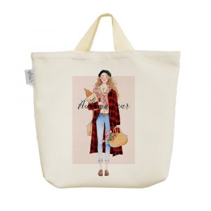 ساک خرید پارچه ای دخترانه
