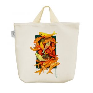 ساک خرید پارچه ای ماهی