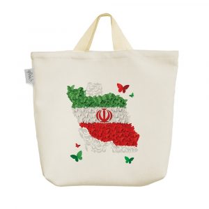 ساک خرید پارچه ای نقشه ایران (Iran)