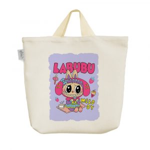 ساک خرید پارچه ای عروسک لبوبو (labubu)