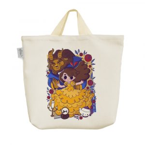ساک خرید پارچه ای انیمیشن دیو و دلبر (Beauty and the Beast)