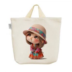 ساک خرید پارچه ای دخترانه کیوت