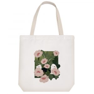 توت بگ پارچه ای گل و خرگوش