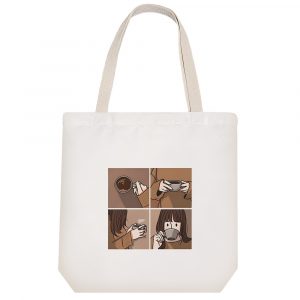 توت بگ پارچه ای قهوه (Coffee)