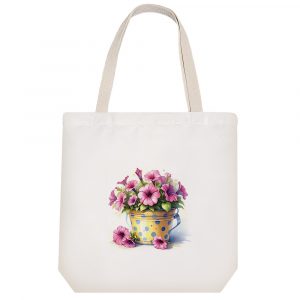توت بگ پارچه ای گلدان گل