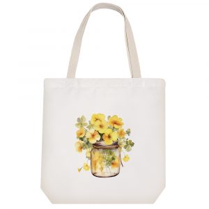 توت بگ پارچه ای گلدان گل