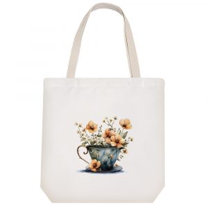 توت بگ پارچه ای فنجان گل